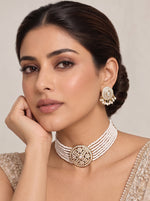 Amna Choker Necklace Set-Gold