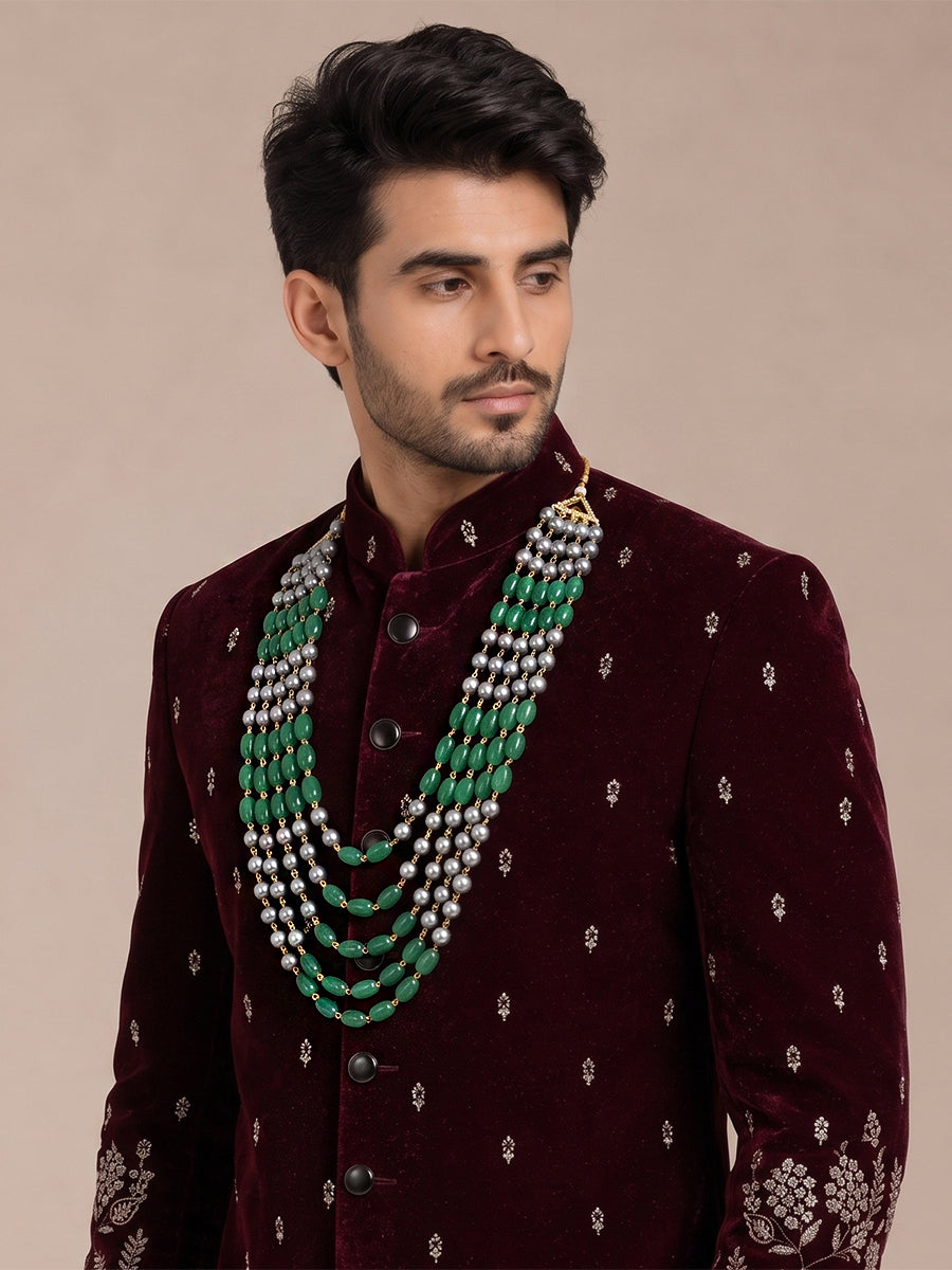 Aarav Necklace - Green