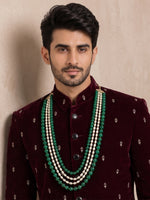 Harshit Groom Necklace- Green
