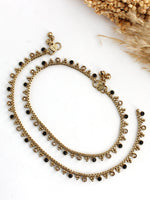 Ramsha Anklet Payal- Black
