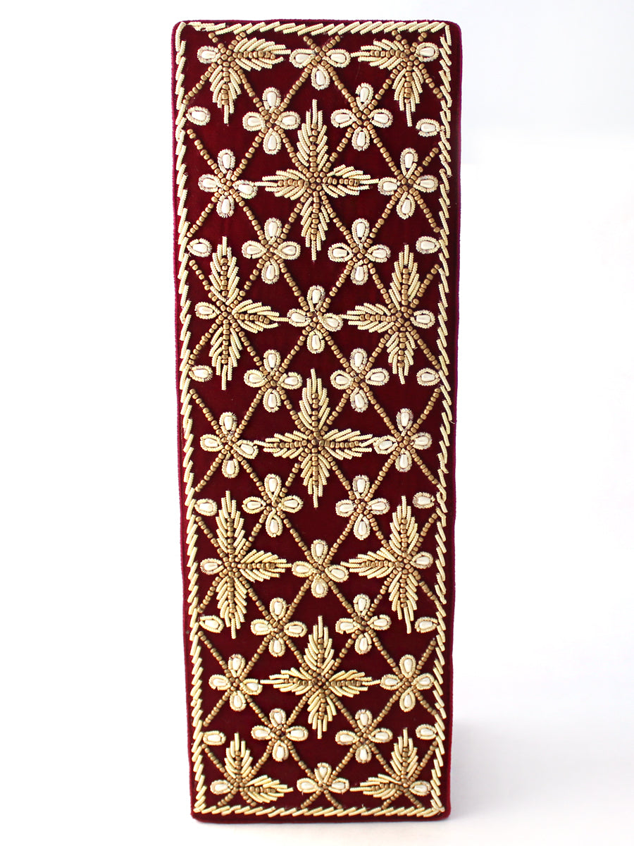 1 Row Bridal Choora Bangle Box-Maroon