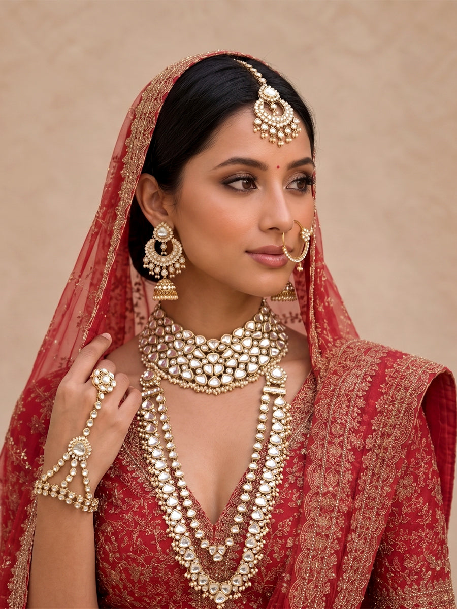 Kavya Bridal Set-Gold