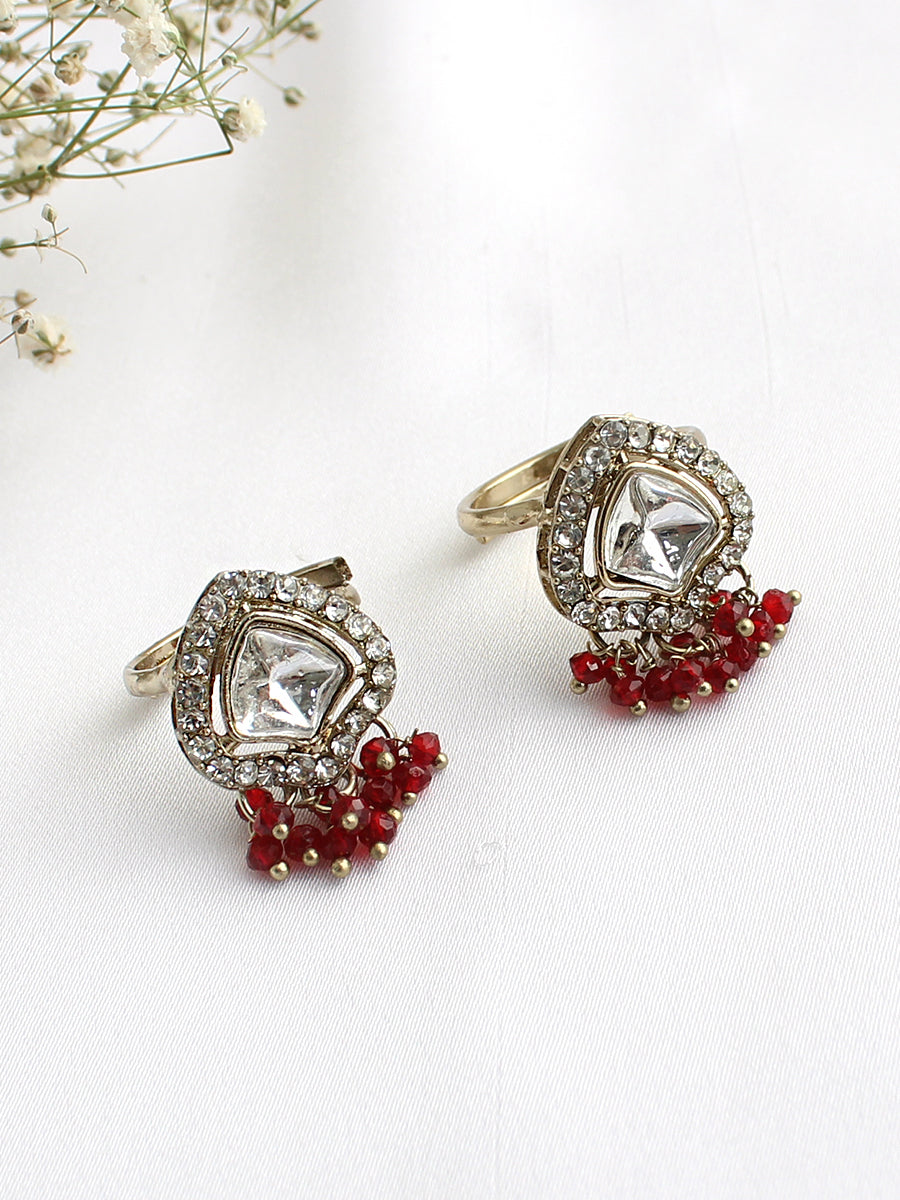 Anaya Bridal Set-Maroon