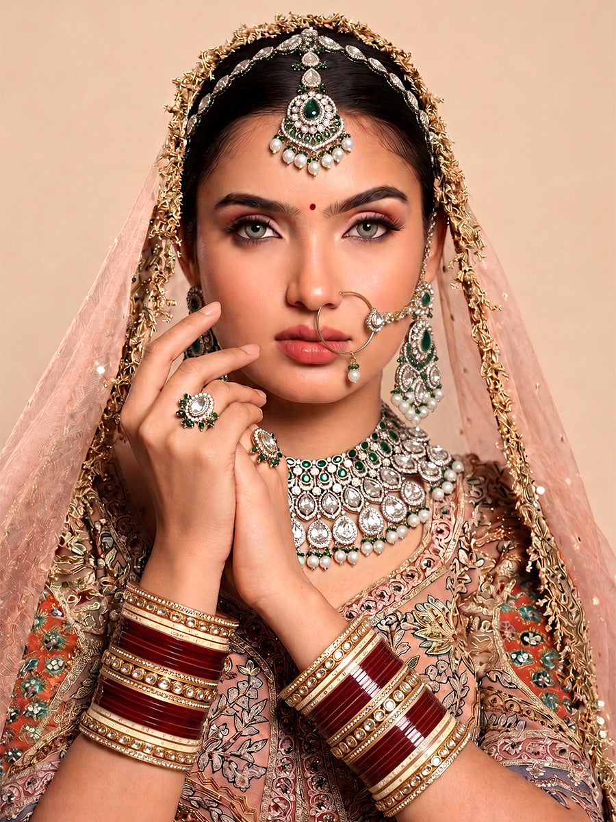 Vamika Bridal Set-Green