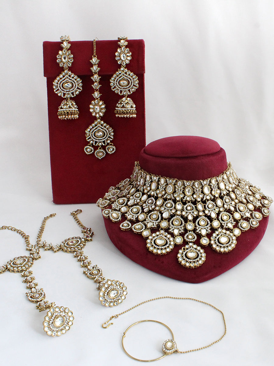 Antra Bridal Set-White