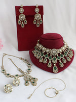 Maya Bridal Set-White-Green