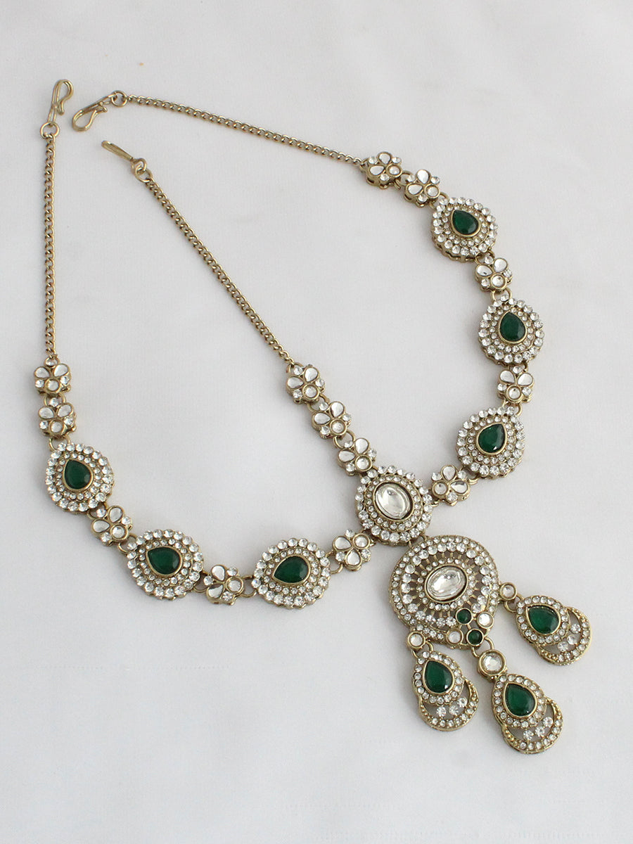 Maya Bridal Set-White-Green
