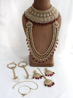 Mahira Bridal Set-Maroon