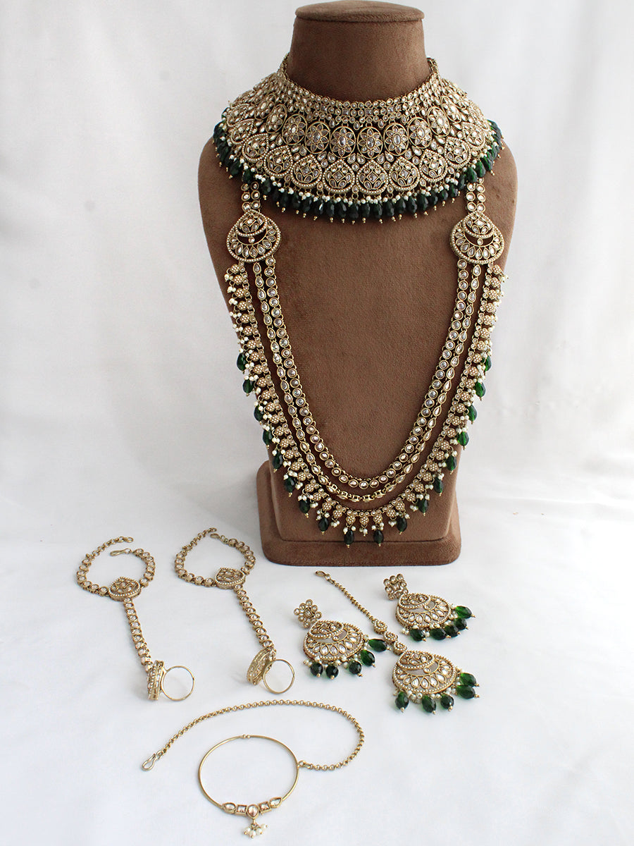 Mahira Bridal Set-Green