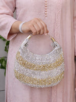 Ivana Hand Bag-Silver