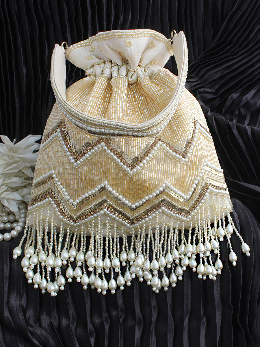 Somya Potli Bag-Ivory