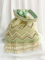 Somya Potli Bag-Mint Green
