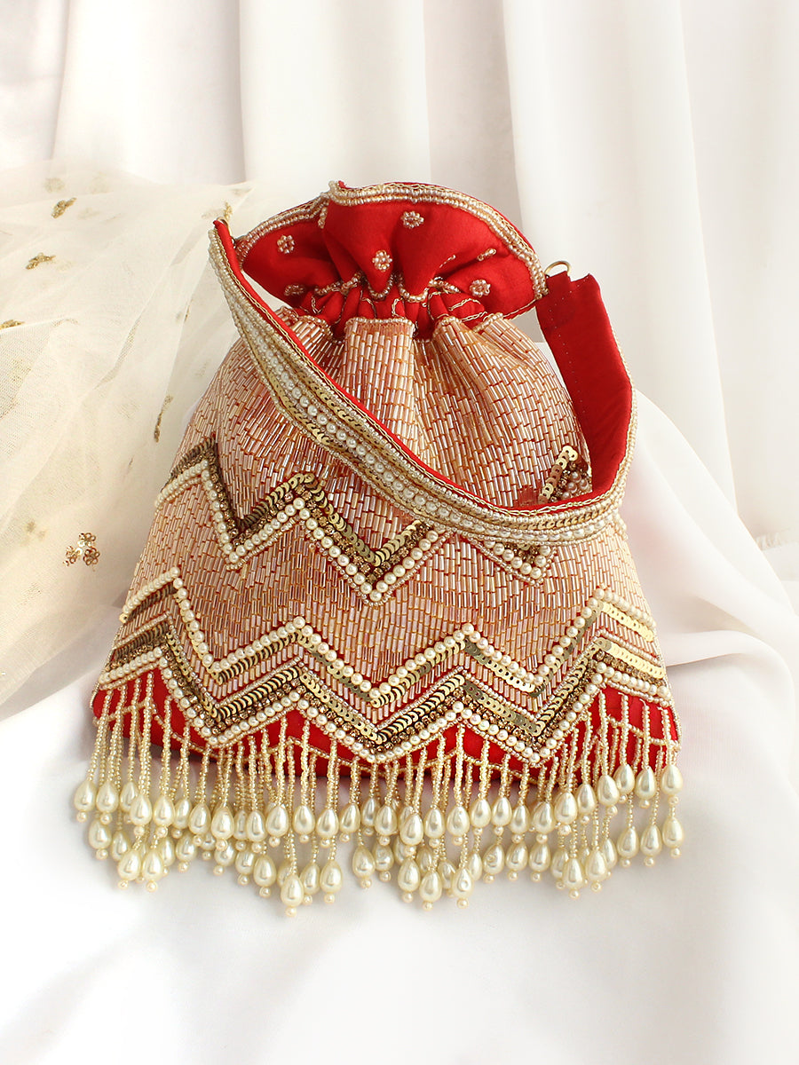 Somya Potli Bag-Red