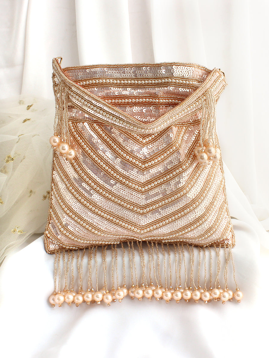 Amyra Potli Bag-Rose Gold