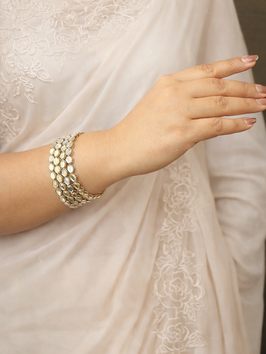 Sujaya Mirror Bangle Set  Pakistani Style Wedding Bangles for NRI Brides