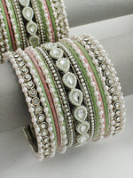Amisha Bangle Set / Stack-pastel pink / mint green