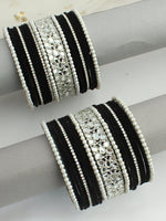 Avira Bangle Set / Stack-black