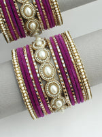 Preeti Bangle set / stack -Purple 