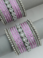 Sana Bangle Set / Stack-Pink 