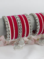 Haniya Bangle Set / Stack-Hot Pink