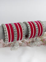 Haniya Bangle Set / Stack-Hot PINK
