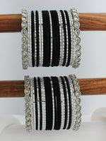 Sobia Bangle Set / Stack-Black 