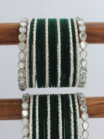 Esha Bangle Set / Stack-Green 