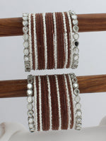 Esha Bangle Set / Stack-Brown 