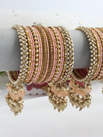 Shampa Bangle Set / Stack-Peach