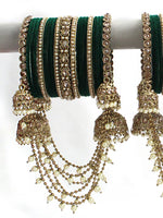 Archita Bangle set/ Stack- Green
