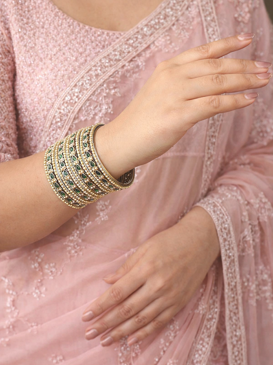 Khushi Bangle Set / Stack Ready-to-Ship Desi Bangles for Weddings