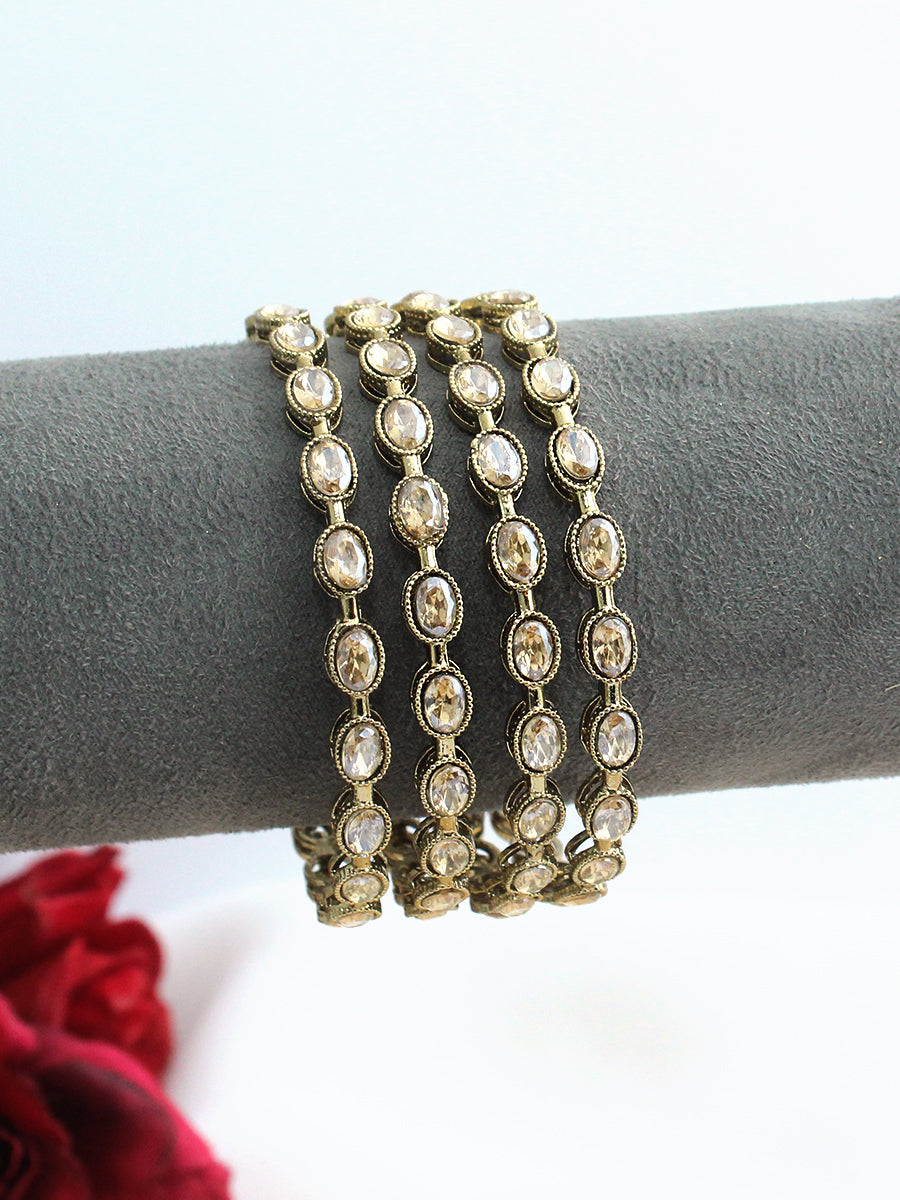 Anvi Bangle Set - Gold