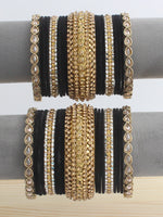 Neha Bangle Set / Stack-Black