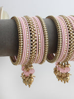 Ameena Bangle Set / Stack-Pastel Pink