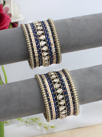 Takshavi Bangle Set / Stack-Blue