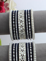 Noah Bangle Set / Stack-Navy Blue