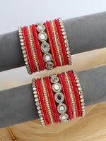 Sadhana Bangle Set / Stack-Orange