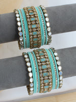 Ridhanshi Bangle Set / Stack-Mint Green