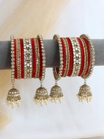 Savita Bangle Set / Stack - Red
