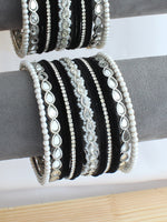 Yashna Bnagle Set / Stack - Black