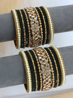 Ruchi Bnagle Set / Stack - Green 