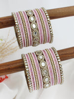 Sritika Bangle Set / Stack-Pastel Pink