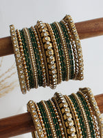 Rohini Bangle Set / Stack-Green