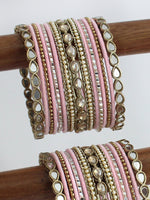 Akira Bangle Set / Stack-Pastel Pink