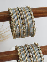 Arunima Bangle Set / Stack-Grey