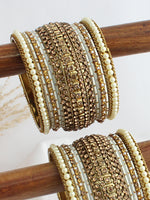 Nirvita Bangle Set / Stack-White