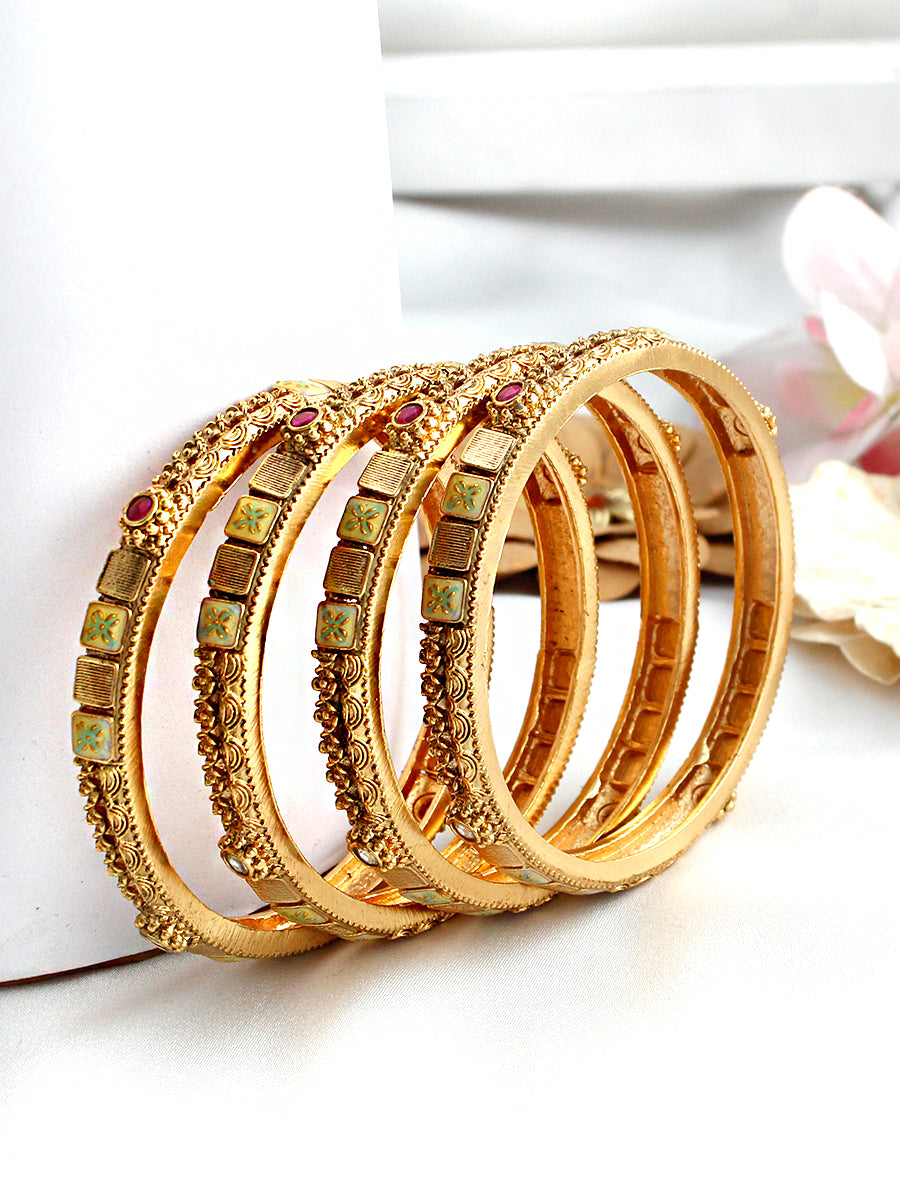Keerthy Bangle Set -Gold