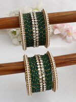 Ishana Bangle Set / Stack-Green