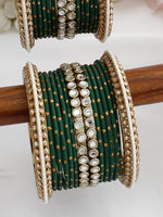 Ishana Bangle Set / Stack-Green