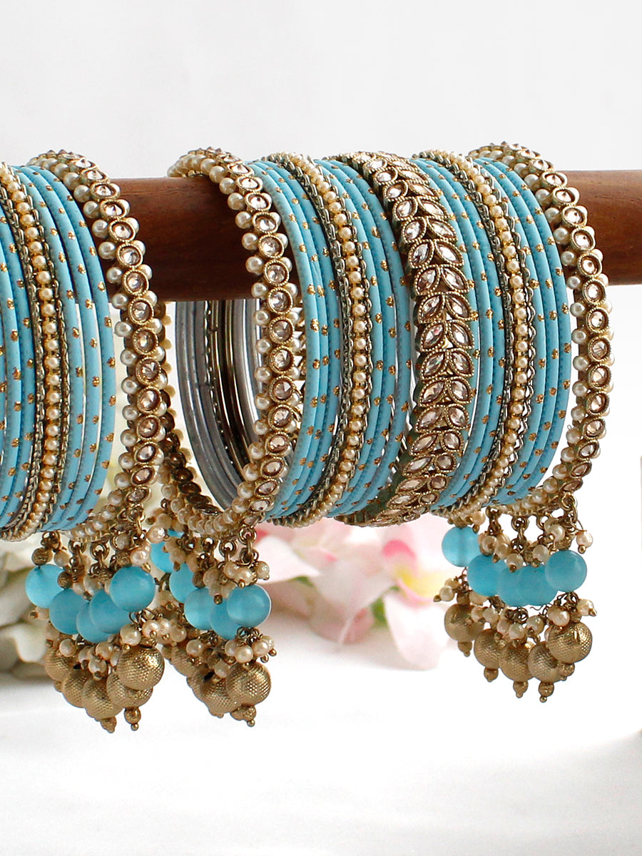Mavia Bangle Set / Stack-Turquoise